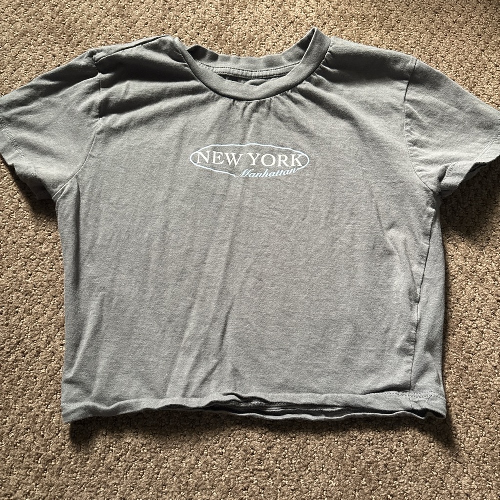 Women's Gray New York Graphic Tee